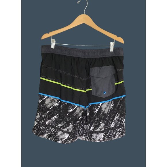 GEORGE- MENS DRAWSTRING ELASTIC WAIST BOARD SWIM SHORTS LINED SIZE LARGE - Picture 2 of 5